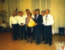 1988 - Asiago - Il gruppo dei tenori secondi ovvero "I 4 + 4 del Poro Osvaldo"