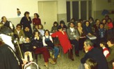 con Ermanno Olmi all'Istituto Farina di Asiago. Arriva la Befana per i bambini del Coro